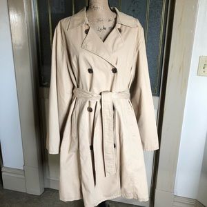 Womens Khaki Color Lined Spring Coat 🧥